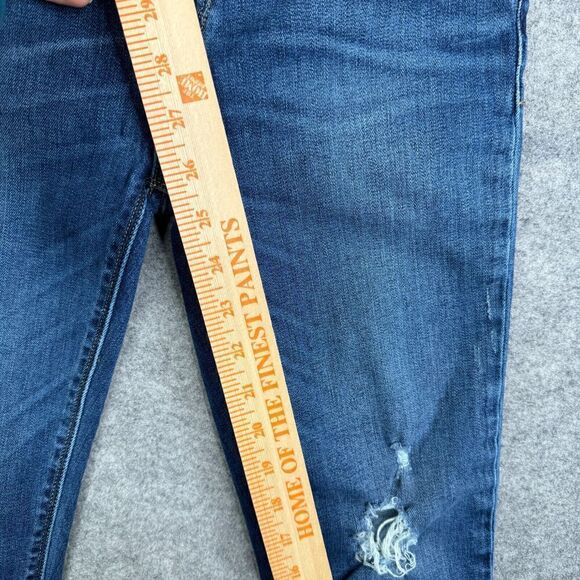 Hudson Jeans Womens Size 27 Tally Skinny Dark Wash Stretch Fray Hem - Picture 3 of 8